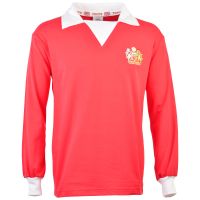 Manchester Reds 1970s Long Sleeve Retro Football Shirt