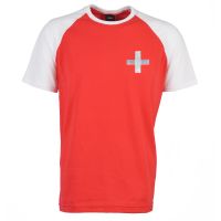Kids Switzerland Raglan Sleeve Red/White T-Shirt