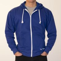 Toffs Retro Royal Zipped Hoodie