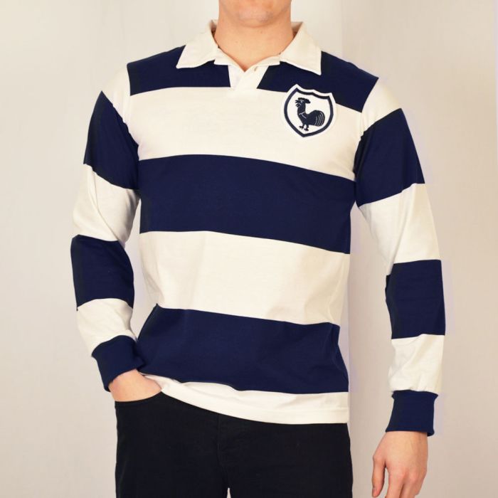 Tottenham Hotspur Long Sleeve Heritage T-Shirt in Navy - Size 2XL