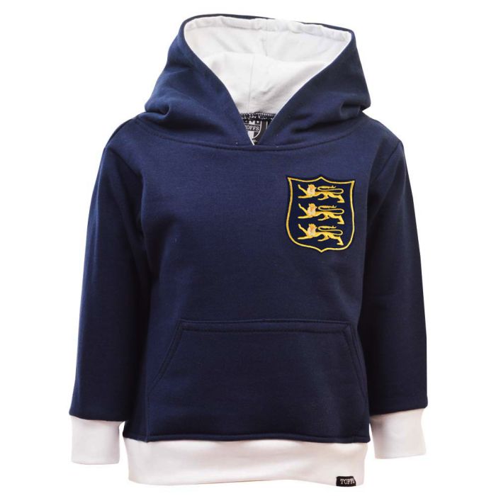 British & Irish Lions 1930s Vintage Rugby Zipped Hoodie Navy